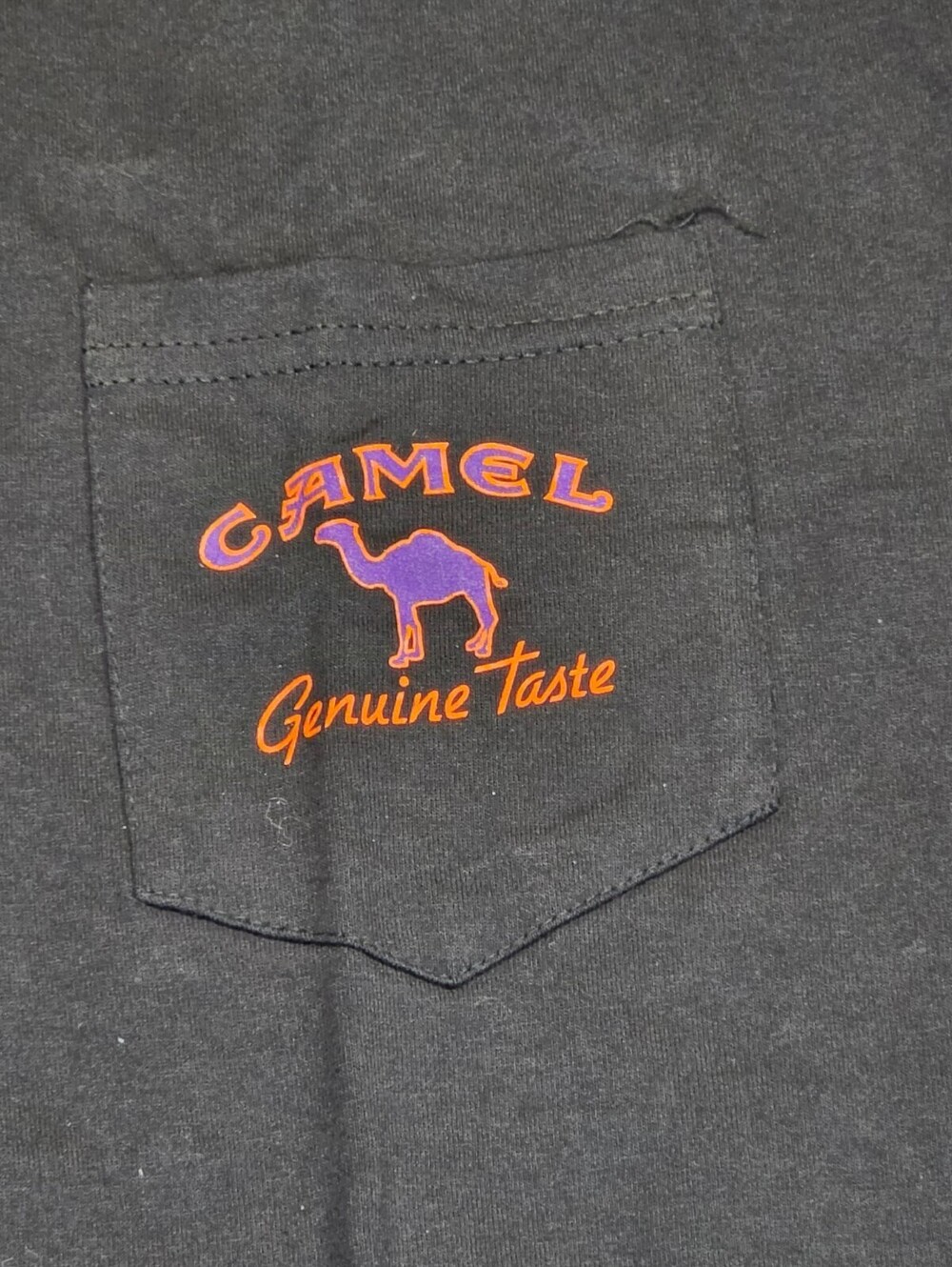 Vintage Camel Genuine Taste Graphic Pocket T-Shirt XL Made U